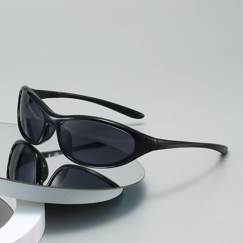 Sunglasses Uv400 - Y2K 스타일의 펑크 스포츠 선글라스, 남녀
