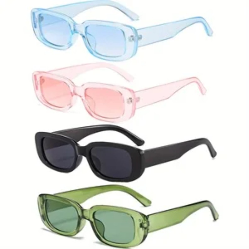 Designer Sunglasses - 1/4pcs 새로운 작은 사각형 선글라스 여성
