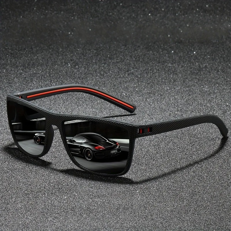 Sunglasses Uv400 - 세련된 빈티지 스타일의 사각형 선글라스, 남성용