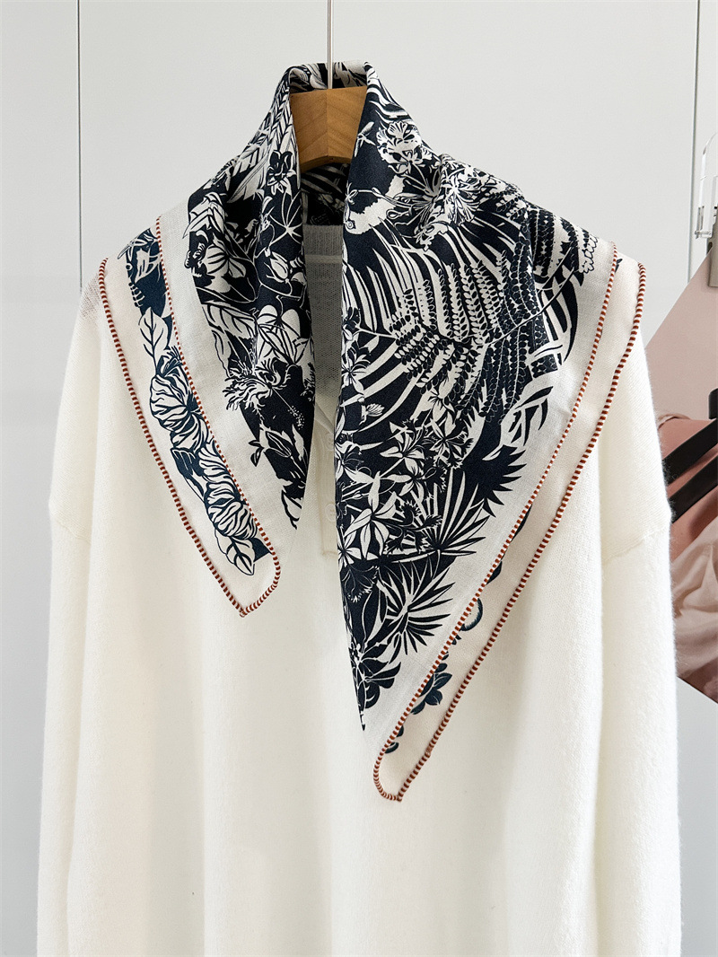 Cashmere Scarf - 겨울용 부드러운 스카프, 양면 고급 겨울
