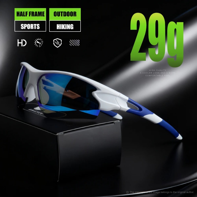 Sunglasses Uv400 - 라운드형 스포츠 편광 선글라스, UV400 차단