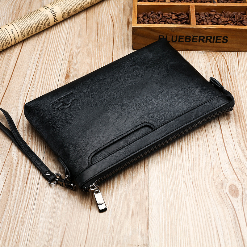 Leather Wallet Men - 비즈니스 클러치 백 고품질 PU 봉투