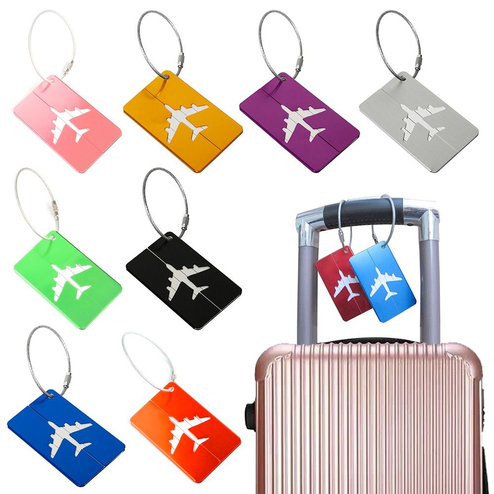 Travel Luggage Set - 알루미늄 여행 수하물 태그, 재사용 가능한
