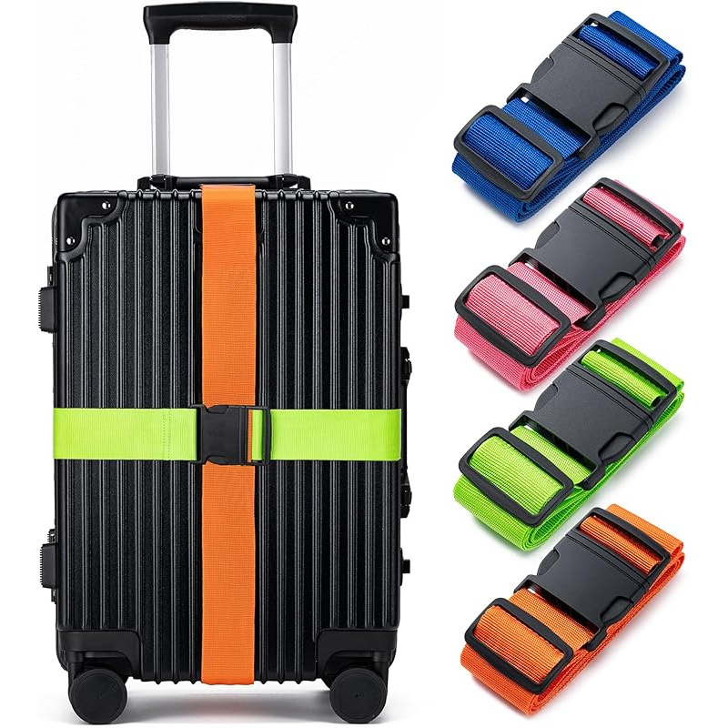 Travel Luggage Set - 4개의 수하물 스트랩 세트, 수하물 고정