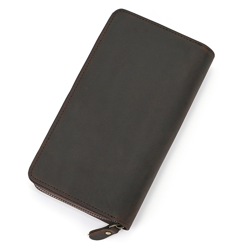 남성용 정품 가죽 클러치 지갑, 소가죽 대용량 지퍼 비 - Leather Wallet Men 리뷰 및 가격
