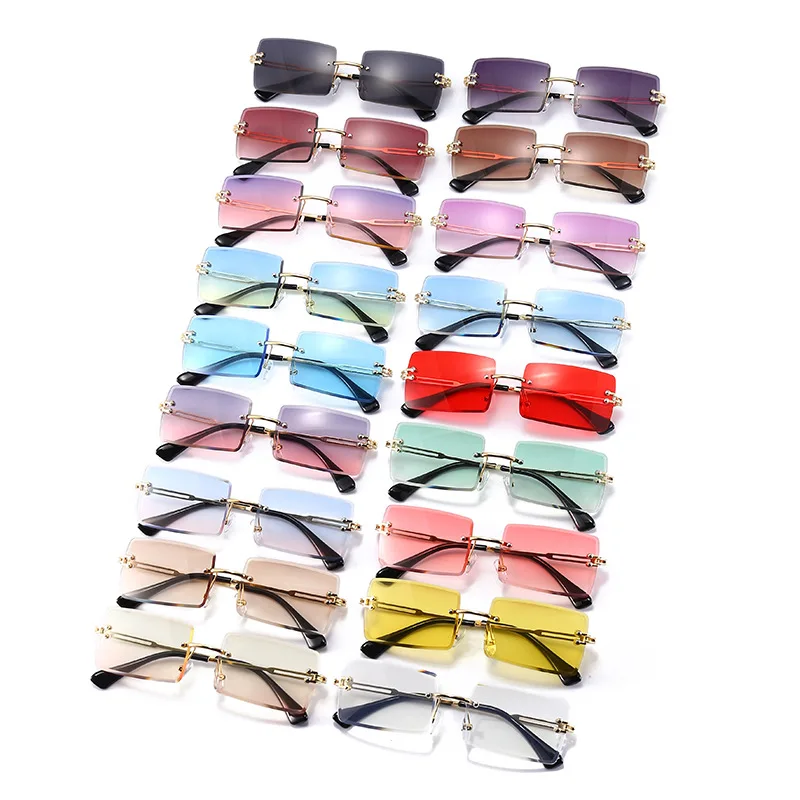 새로운 메탈 프레임 선글라스, 빈티지 스타일의 사각형  - Designer Sunglasses 리뷰 및 가격