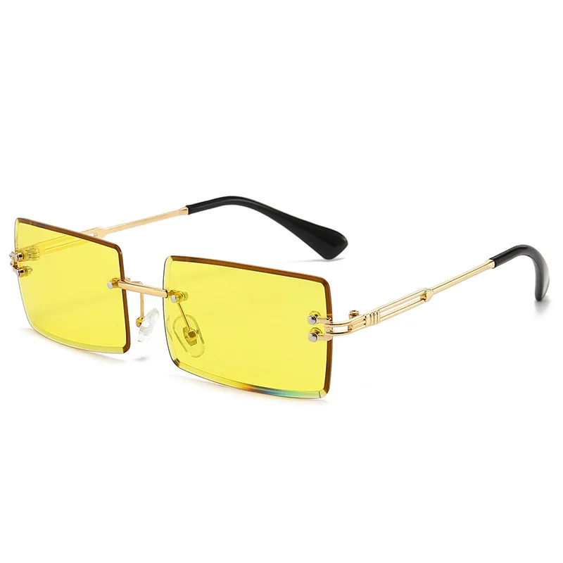 새로운 메탈 프레임 선글라스, 빈티지 스타일의 사각형  - Designer Sunglasses 리뷰 및 가격