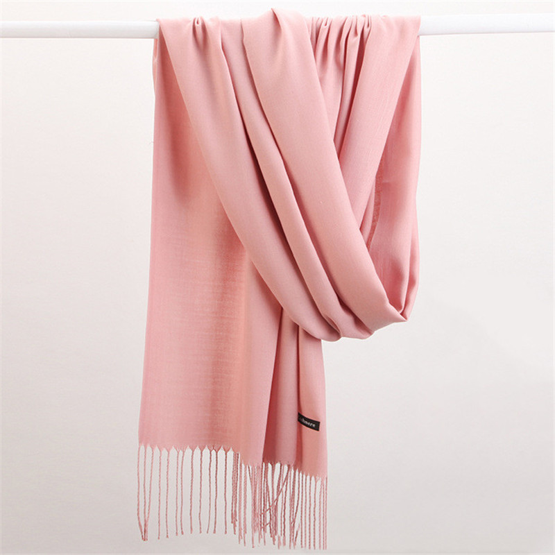 패션 솔리드 컬러 2023 여성 스카프 겨울 Hijab - Cashmere Scarf 리뷰 및 가격