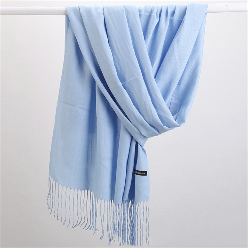 패션 솔리드 컬러 2023 여성 스카프 겨울 Hijab - Cashmere Scarf 리뷰 및 가격