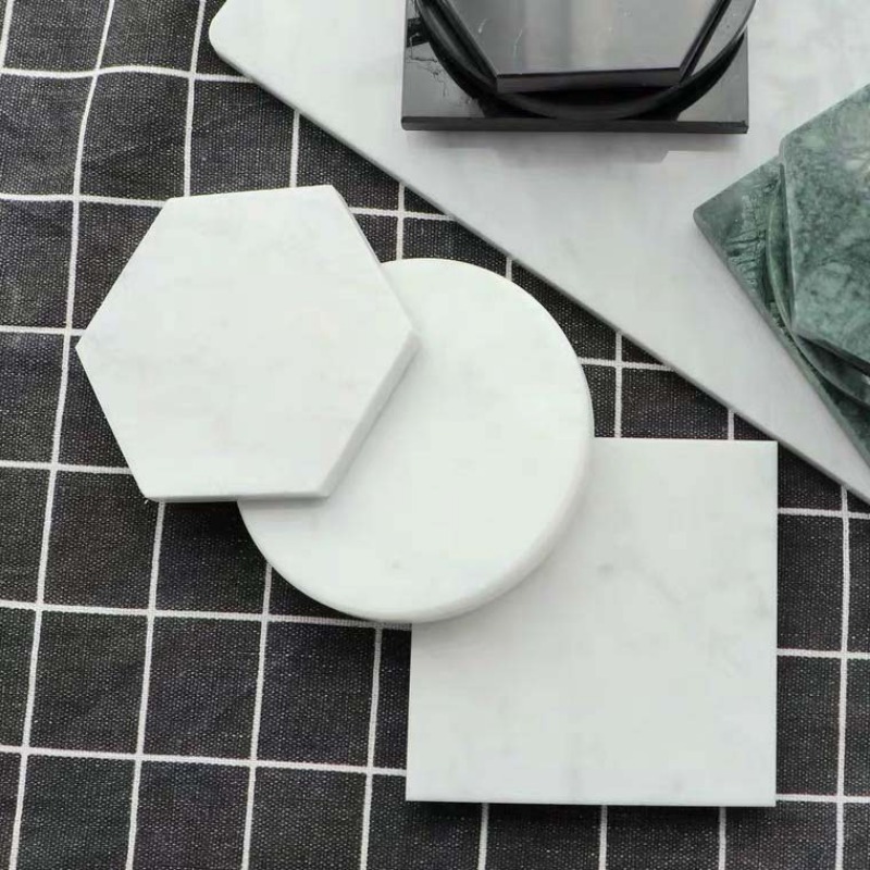 1PCS 대리석 컵 받침 라운드 미끄럼 방지 및 고온  - Marble Coaster Set 리뷰 및 가격
