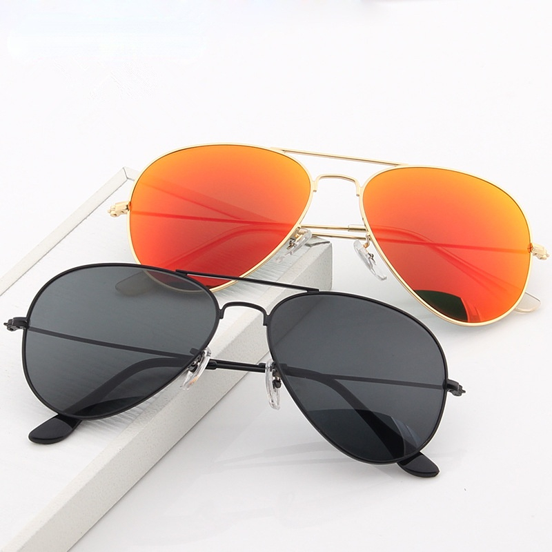 새로운 더블 브리지 파일럿 선글라스 여성용 합금 프레임 - Sunglasses Uv400 리뷰 및 가격