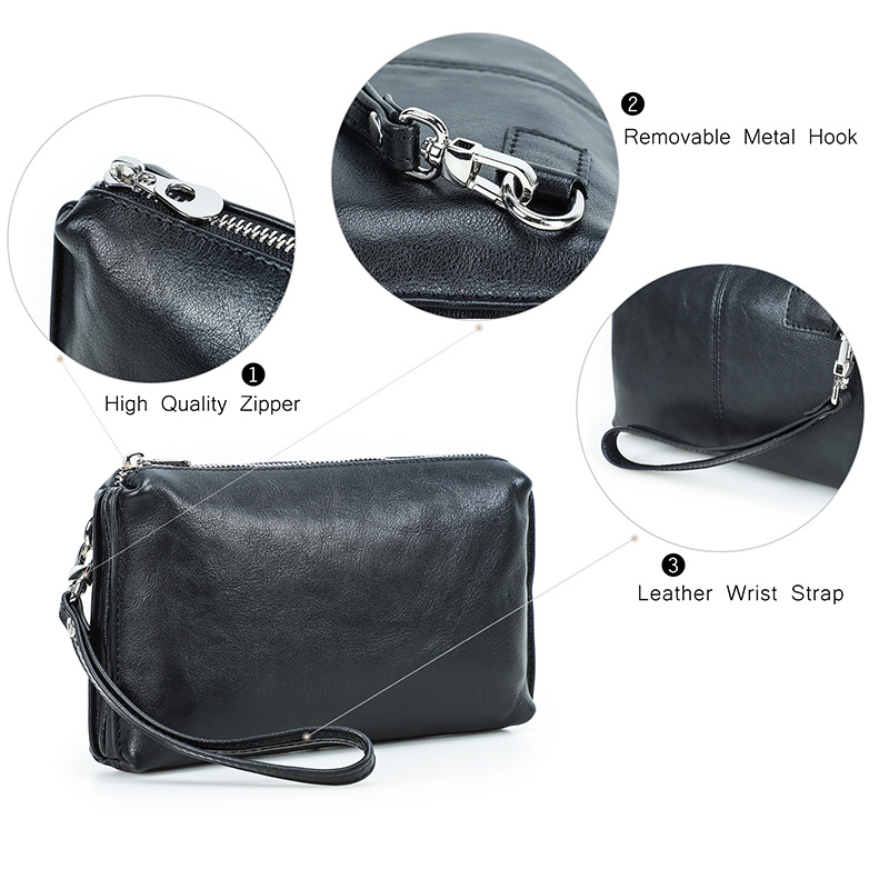 CONTACT'S 정품 가죽 핸드백 남성용 RFID 레 - Leather Wallet Men 리뷰 및 가격