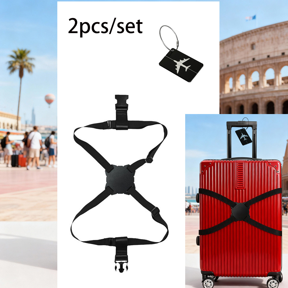 2개/세트 야외 여행용 수하물 태그 및 수하물 스트랩  - Travel Luggage Set 리뷰 및 가격