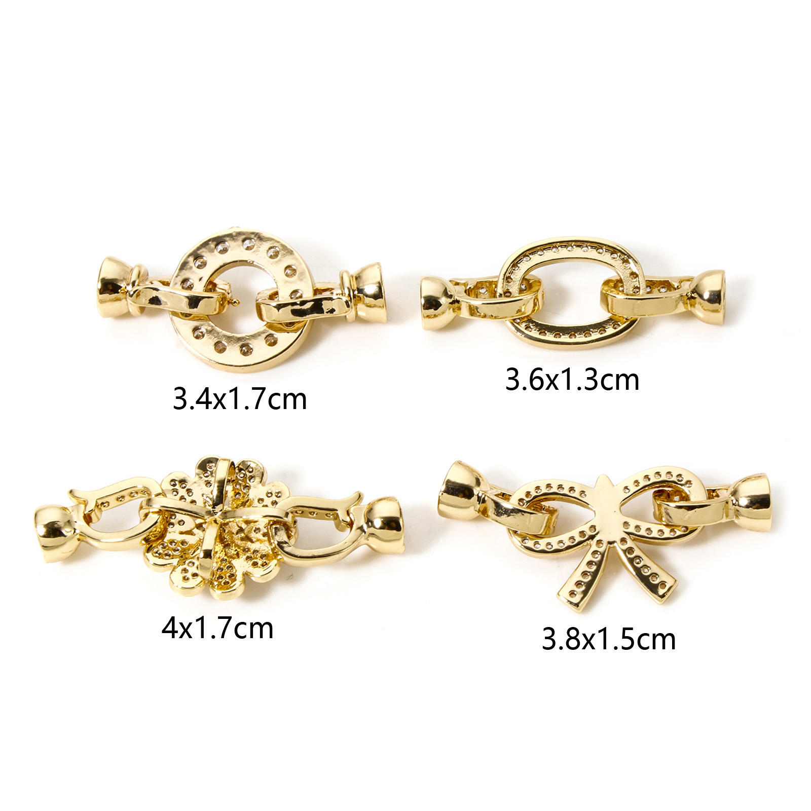 황동 폴드 오버 걸쇠, 골드 컬러, 라운드 플라워, 나 - Gold Plated Jewelry 리뷰 및 가격