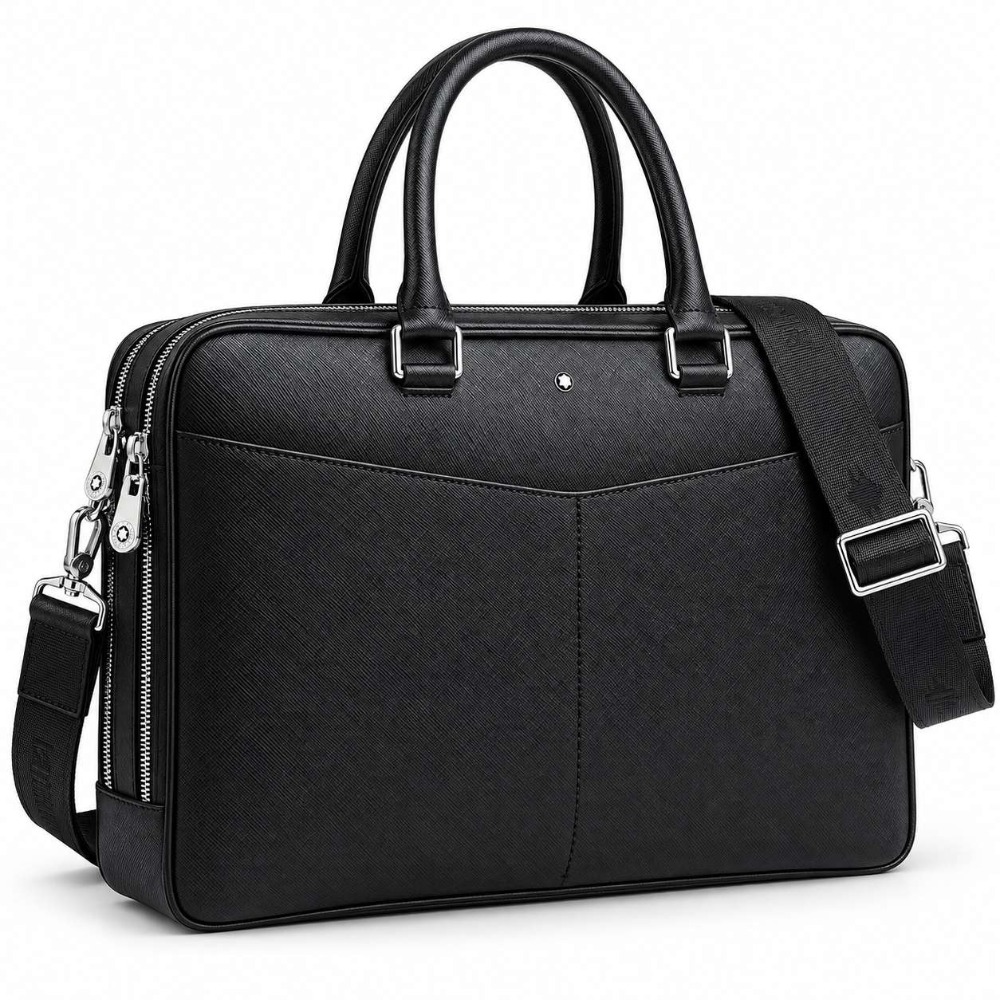 클래식한 디자인의 남성용 비즈니스 브리프케이스, 사무용 - Leather Briefcase 리뷰 및 가격