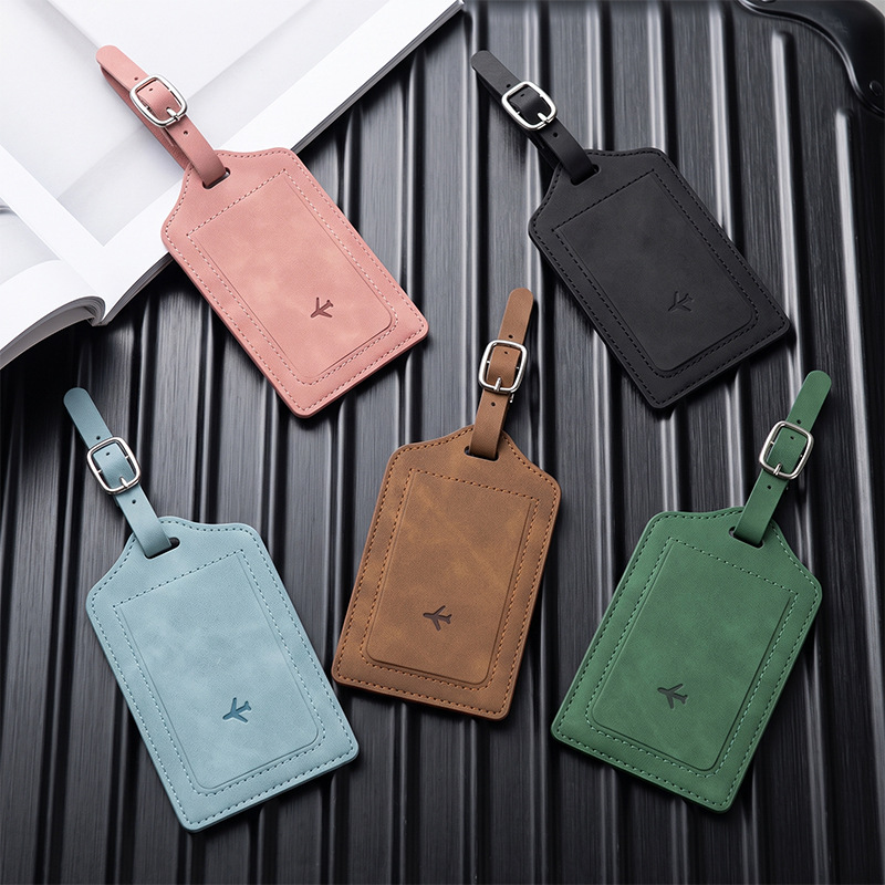 1개 PU 가죽 러기지 태그 여성 남성 여행 액세서리  - Travel Luggage Set 리뷰 및 가격