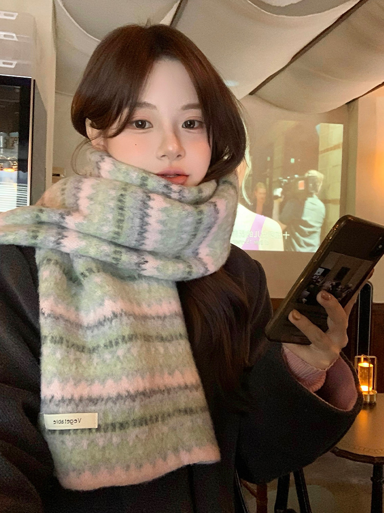 Feilao Island 니트 스카프 여성 겨울 빈티지 - Cashmere Scarf 리뷰 및 가격