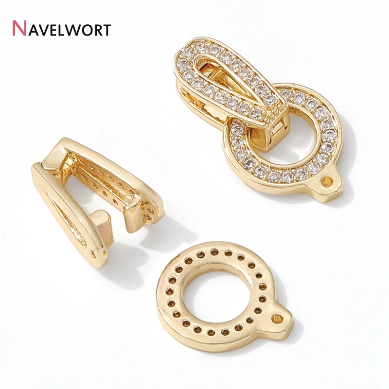 1/2/3Pcs 14K 골드 도금 라운드 황동 지르콘  - Gold Plated Jewelry 리뷰 및 가격