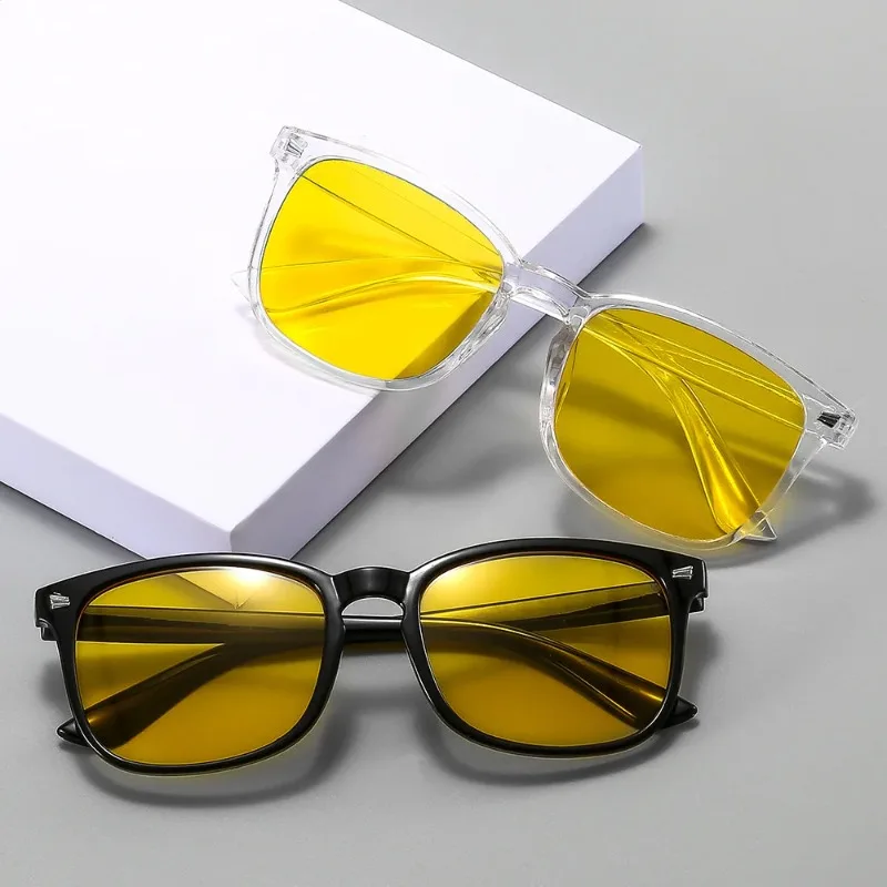 새로운 야간 투시경 안경, 검은색 브랜드 선글라스, 남 - Sunglasses Uv400 리뷰 및 가격