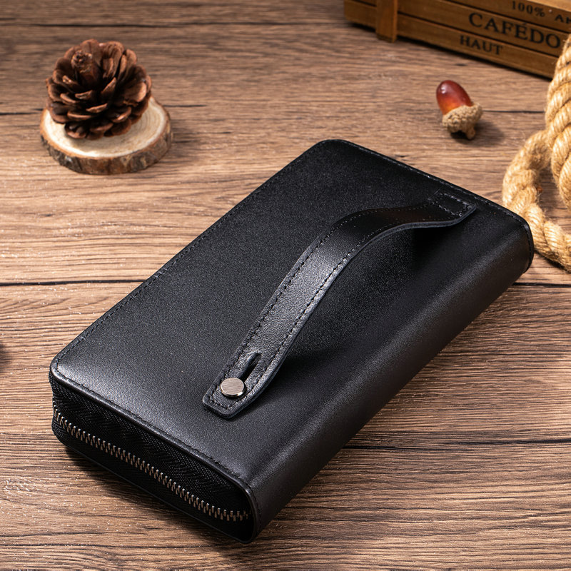 새로운 남성용 빈티지 스타일 천연 가죽 장지갑, 자성  - Leather Wallet Men 리뷰 및 가격