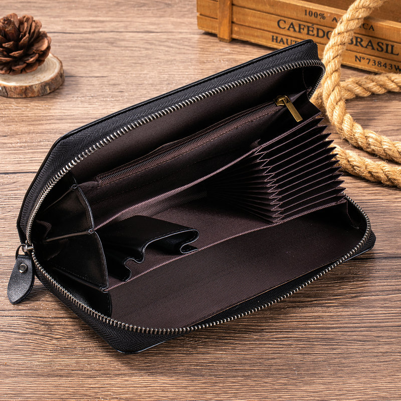 새로운 남성용 빈티지 스타일 천연 가죽 장지갑, 자성  - Leather Wallet Men 리뷰 및 가격