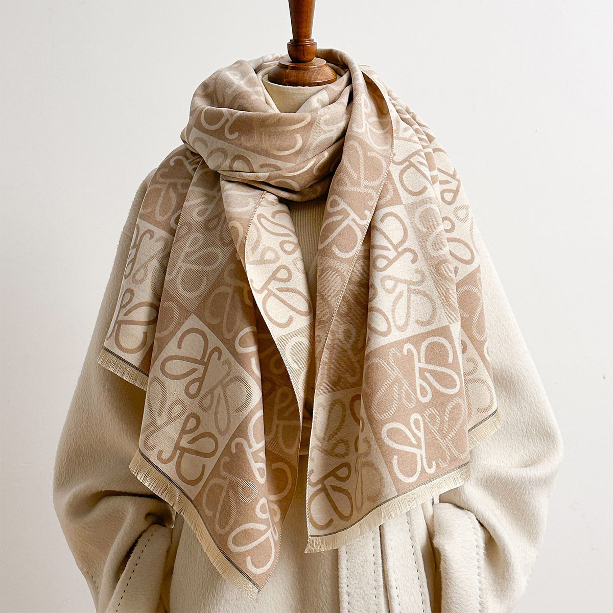 스카프 여성용 2026년 가을, 한국 스타일의 기하학  - Cashmere Scarf 리뷰 및 가격