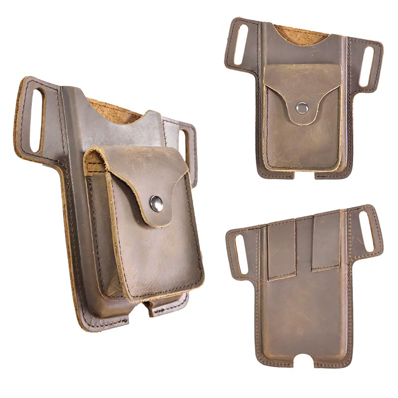 빈티지 최고급 소가죽 고정 허리띠 남성용 허리 가방,  - Leather Wallet Men 리뷰 및 가격