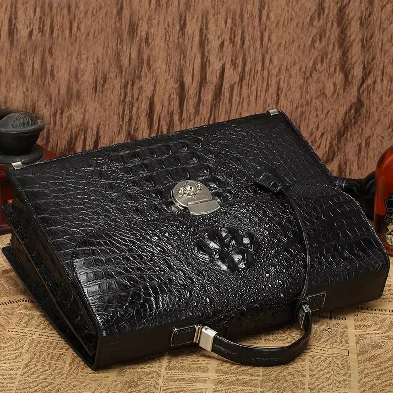 루카니, 새로운 남성용 악어 가죽 가방, 크로스백 스타 - Leather Briefcase 리뷰 및 가격