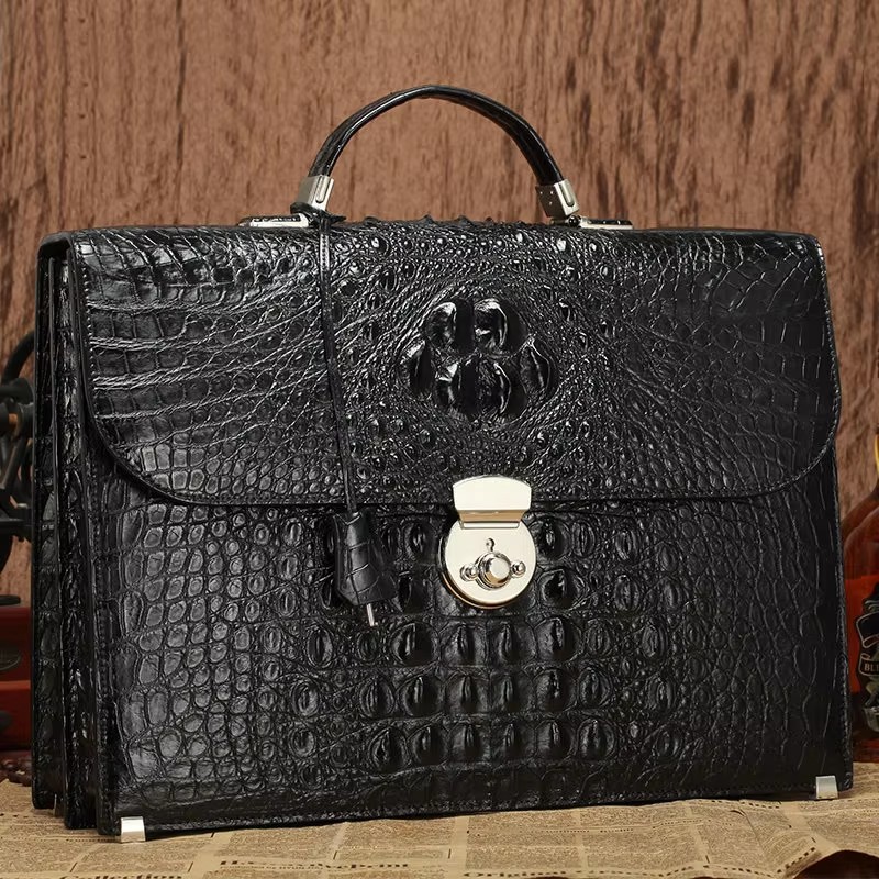 루카니, 새로운 남성용 악어 가죽 가방, 크로스백 스타 - Leather Briefcase 리뷰 및 가격