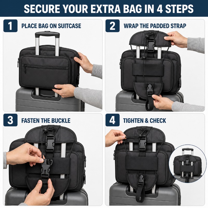 1개 내마모성 옥스포드 크로스 러기지 스트랩 여행용 수 - Travel Luggage Set 리뷰 및 가격